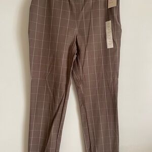 a new day women’s Tan Checkered Chinos